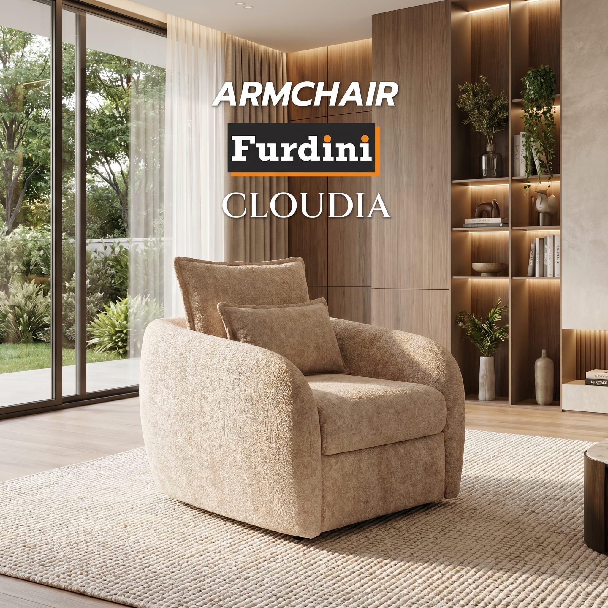 อาร์มแชร์ FURDINI CLOUDIA สีเบจ