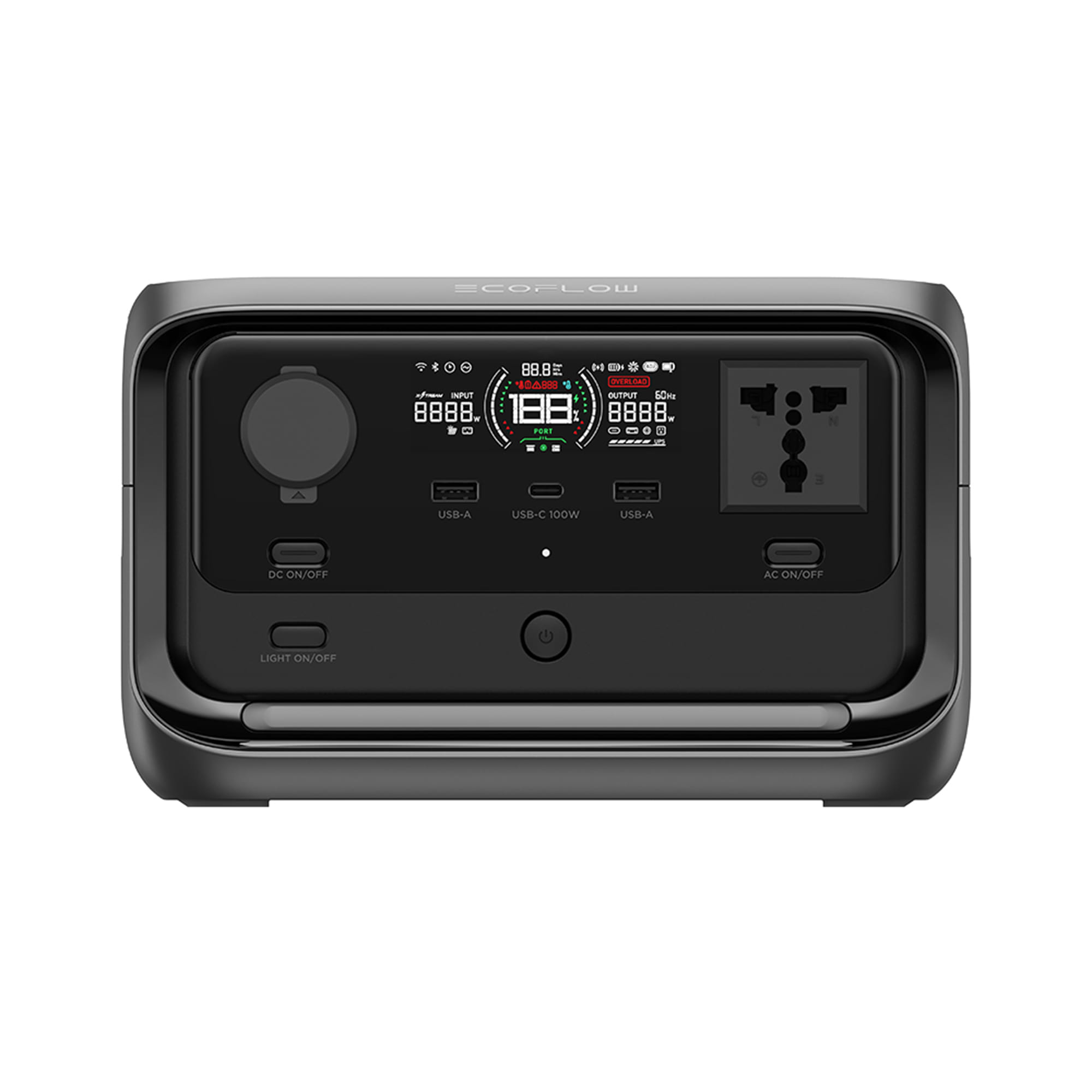 POWER BOX ECOFLOW RIVER 3 PLUS 600 วัตต์ สีดำ