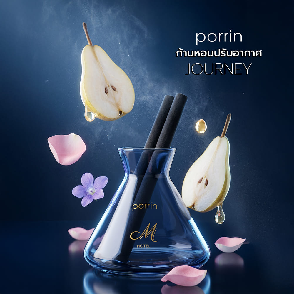ก้านหอมปรับอากาศ PORRIN JOURNEY 180 มล. M HOTEL