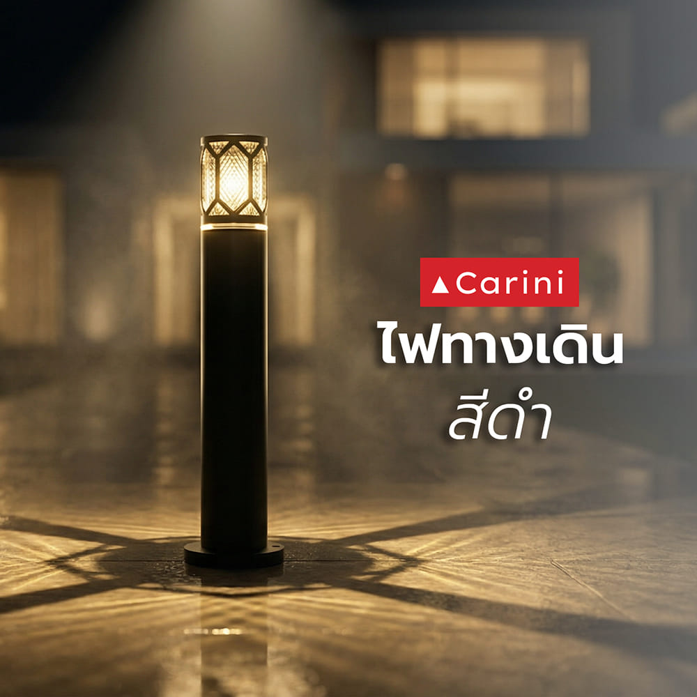 ไฟทางเดิน CARINI BO-F3201M สีดำ