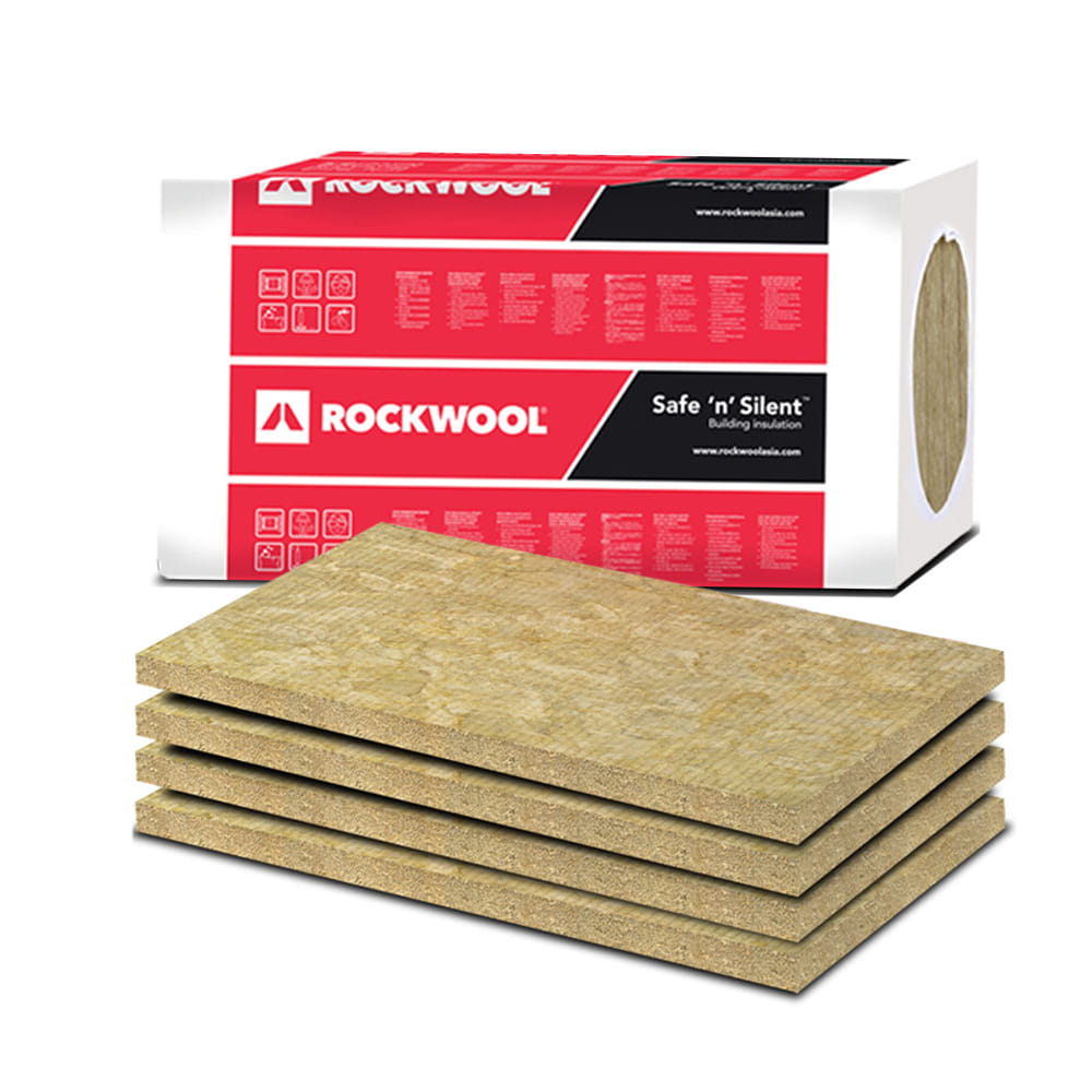 ฉนวนกันเสียง ROCKWOOL SAFE N SILENT PRO 350 หนา 2 นิ้ว 60x5x120 ซม. (แพ็ก 4 ชิ้น)