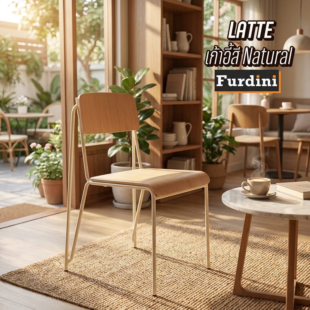 เก้าอี้ FURDINI LATTE สี NATURAL