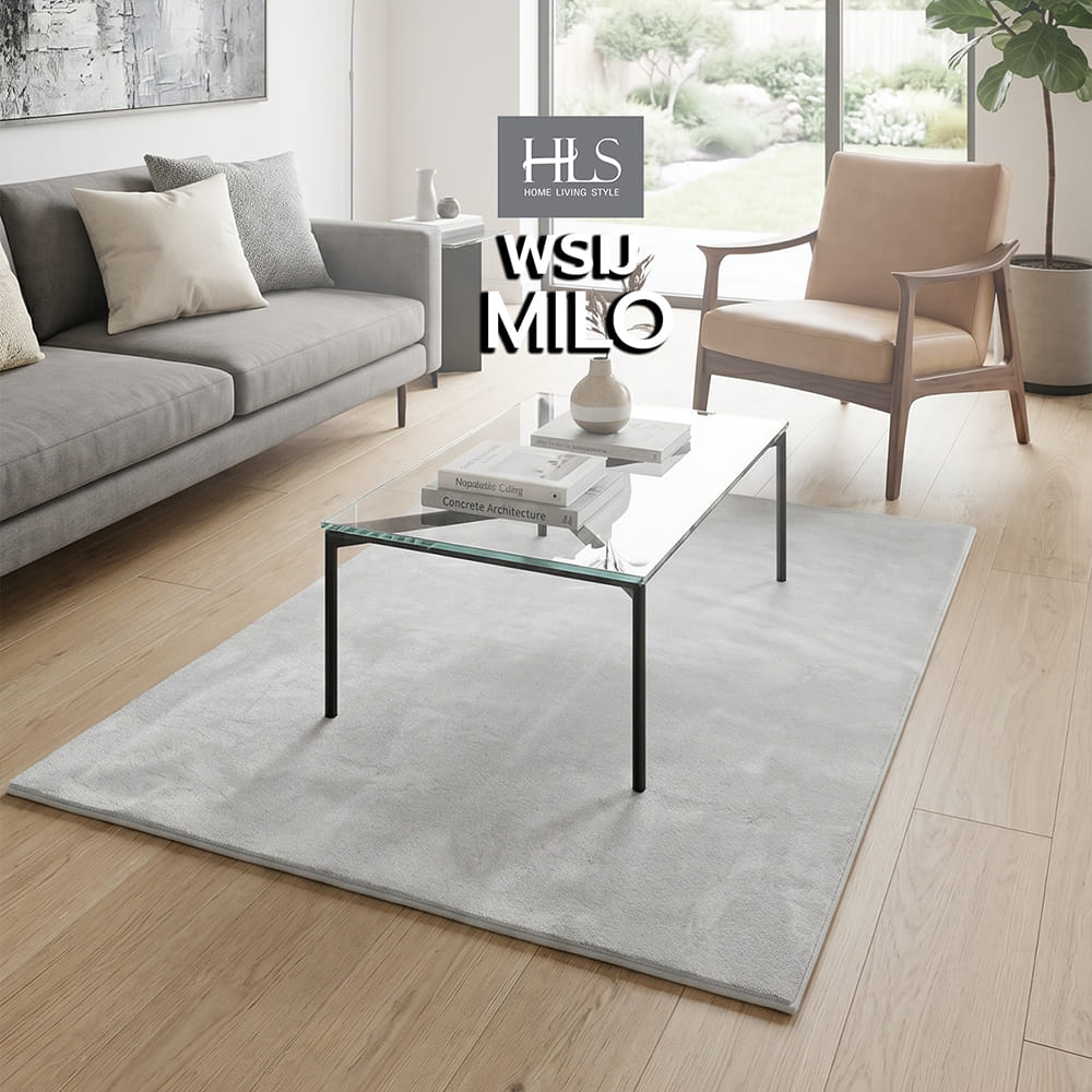 พรม HOME LIVING STYLE MILO 120x180 ซม. สีเทา