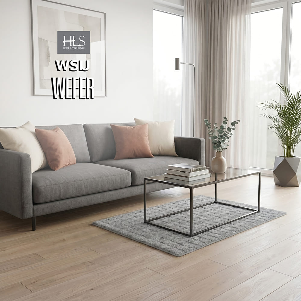 พรม HOME LIVING STYLE WEFER 90x150 ซม. สีเทาเข้ม