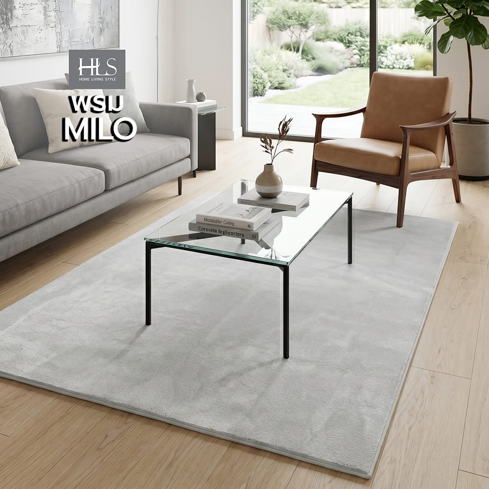 พรม HOME LIVING STYLE MILO 150x210 ซม. สีเทา