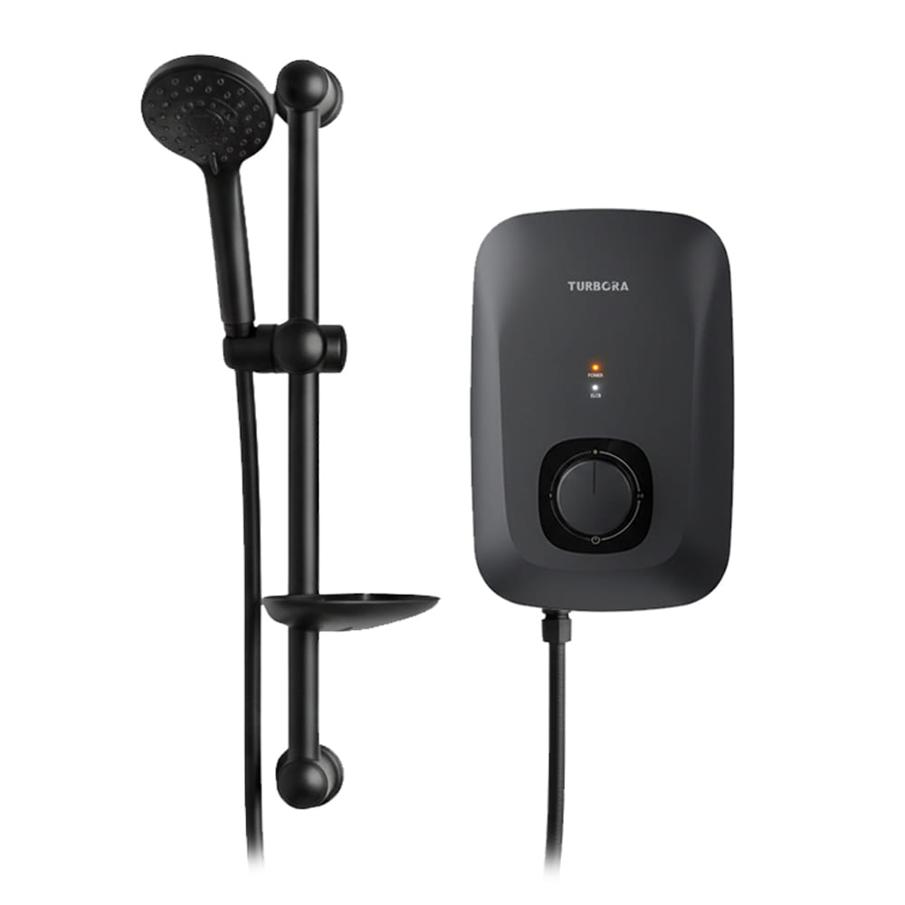 เครื่องทำน้ำอุ่น TURBORA AC-35E สีดำ 3500 วัตต์