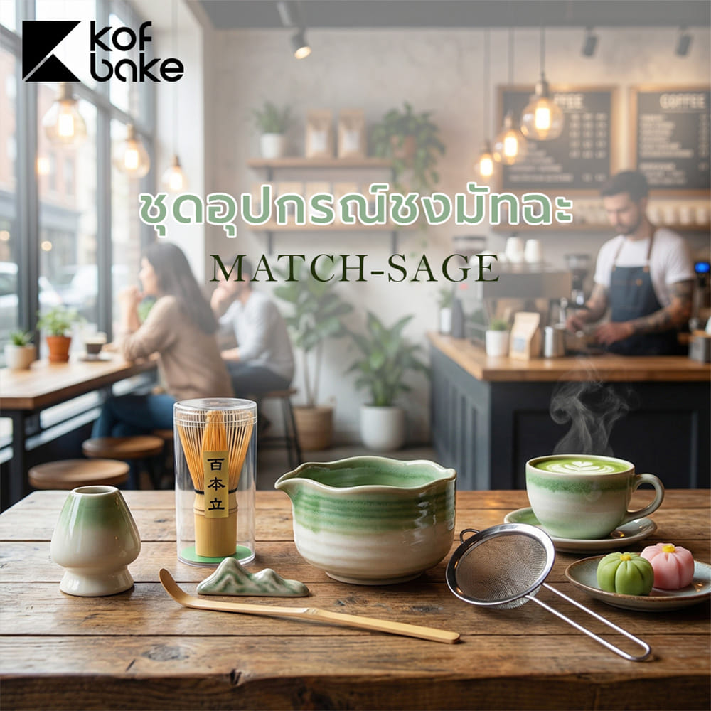 ชุดอุปกรณ์ชงมัทฉะ KOF BAKE MATCH-SAGE