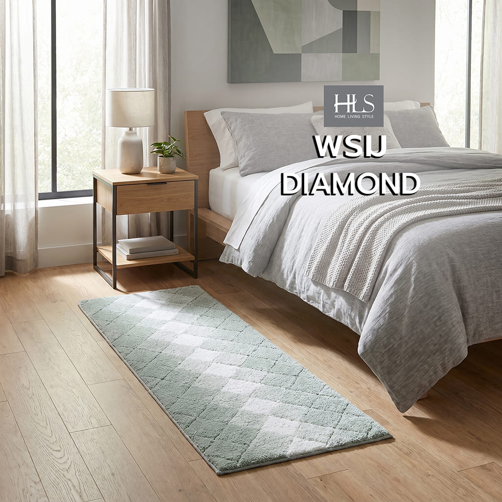 พรม HOME LIVING STYLE DIAMOND 45x120 ซม. สีเขียว