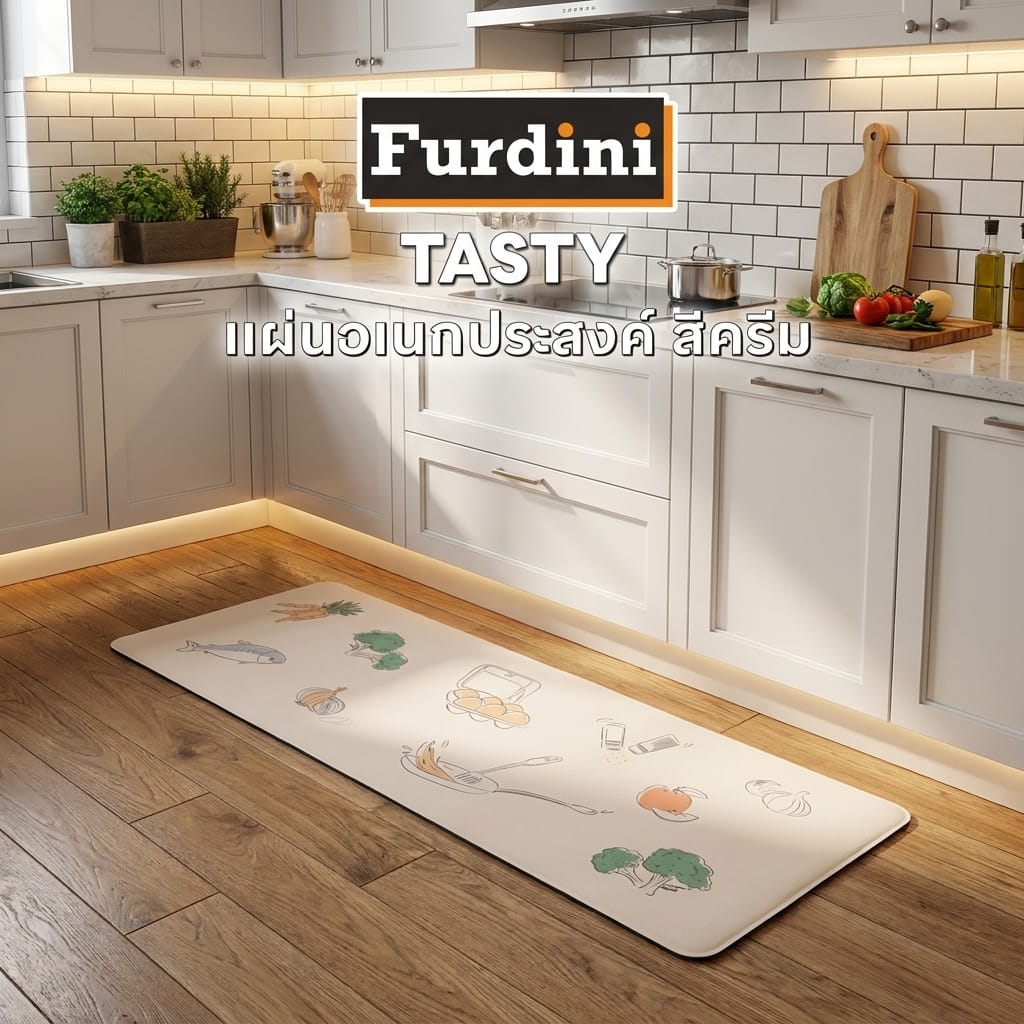 แผ่นอเนกประสงค์ HOME LIVING STYLE TASTY 45x120 ซม. สีครีม