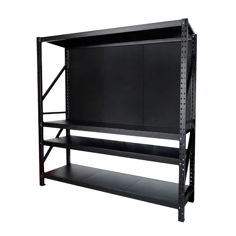 ชั้นเหล็ก 4 ชั้น CUSTOMAI STANDARD PEG SIZE XL 180x60x200 ซม. สีดำ