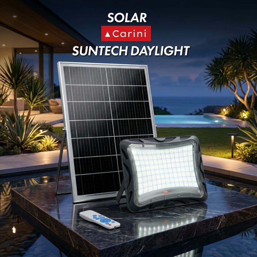 ไฟสปอตไลท์ SOLAR CARINI SUNTECH 1000 วัตต์ DAYLIGHT สีเทา