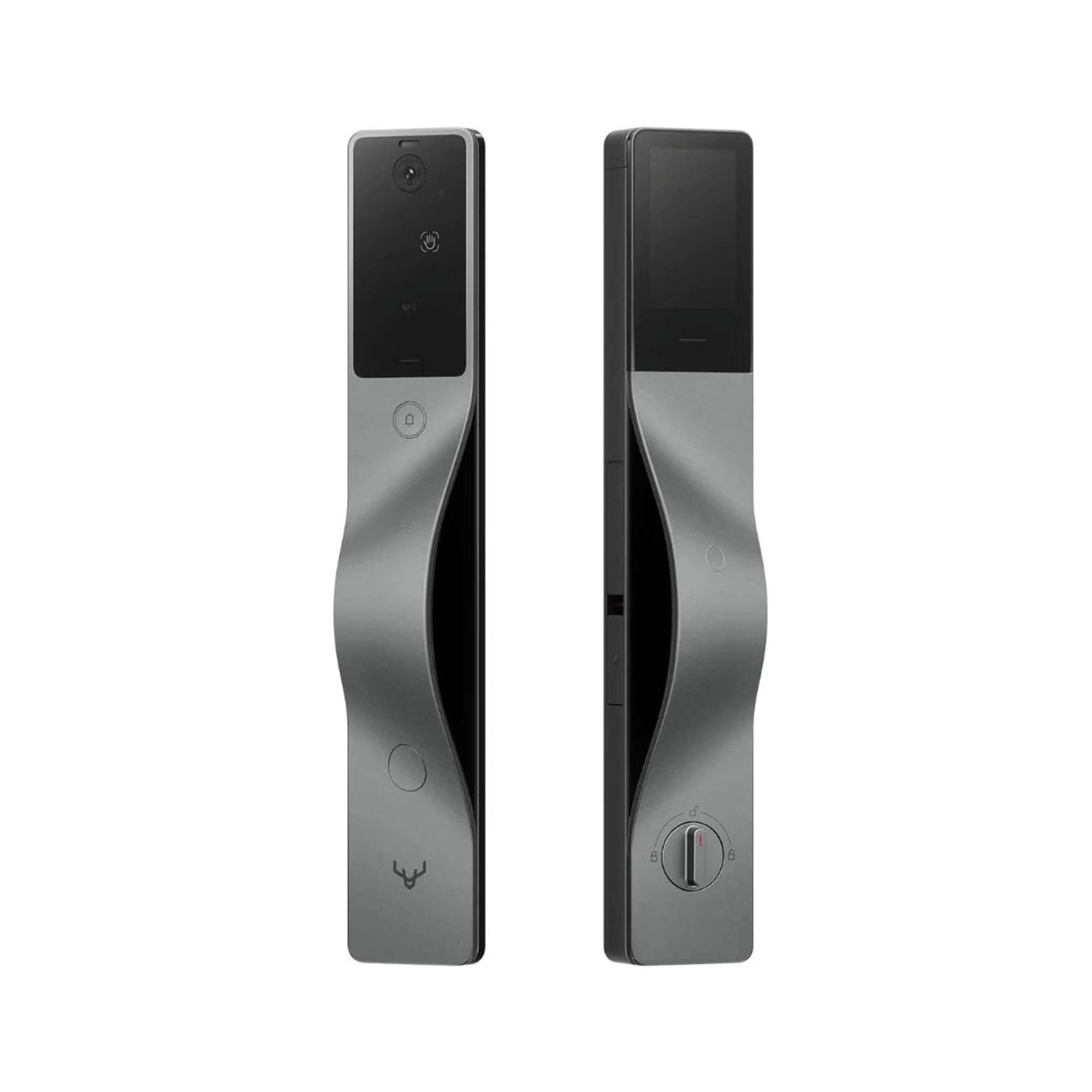 กลอนประตูดิจิตอล LOCKIN V5 MAX สีเงิน (มือจับขวา)