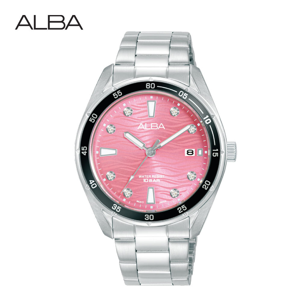 นาฬิกาข้อมือผู้หญิง ALBA รุ่น AG8P07X ขนาด 36 มม. สีชมพู