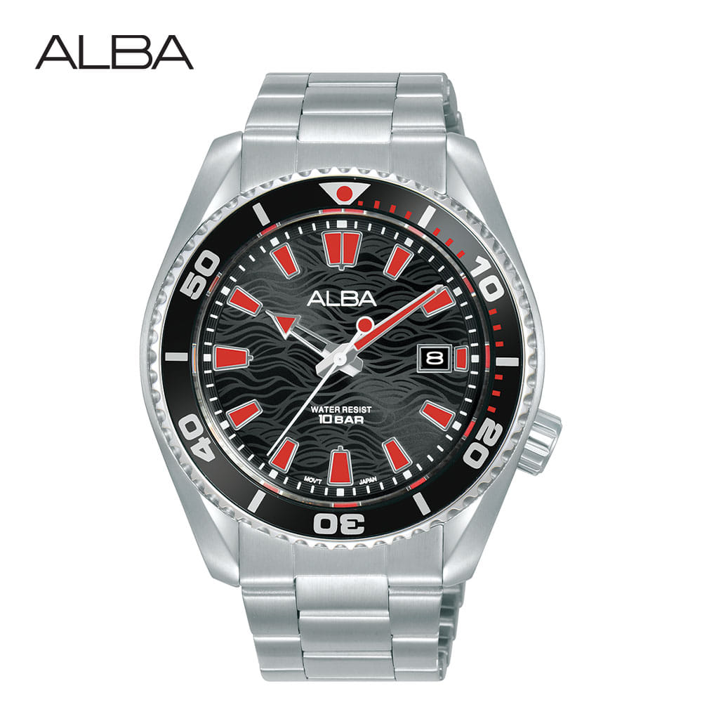 นาฬิกาข้อมือผู้ชาย ALBA รุ่น SPORTIVE AS9R73X ขนาด 43.5 มม. สีดำ