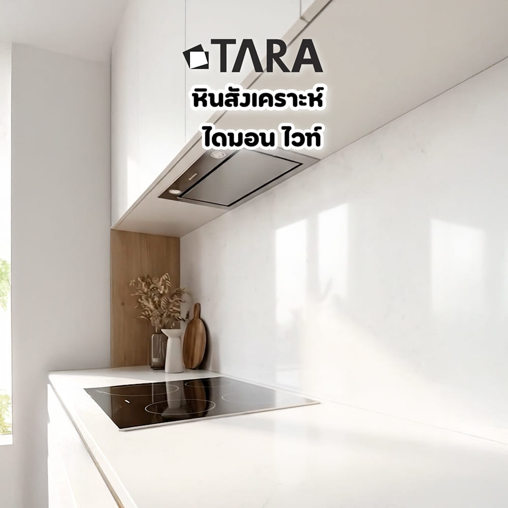 หินสังเคราะห์ 65x150 ซม. TARA ไดมอน ไวท์