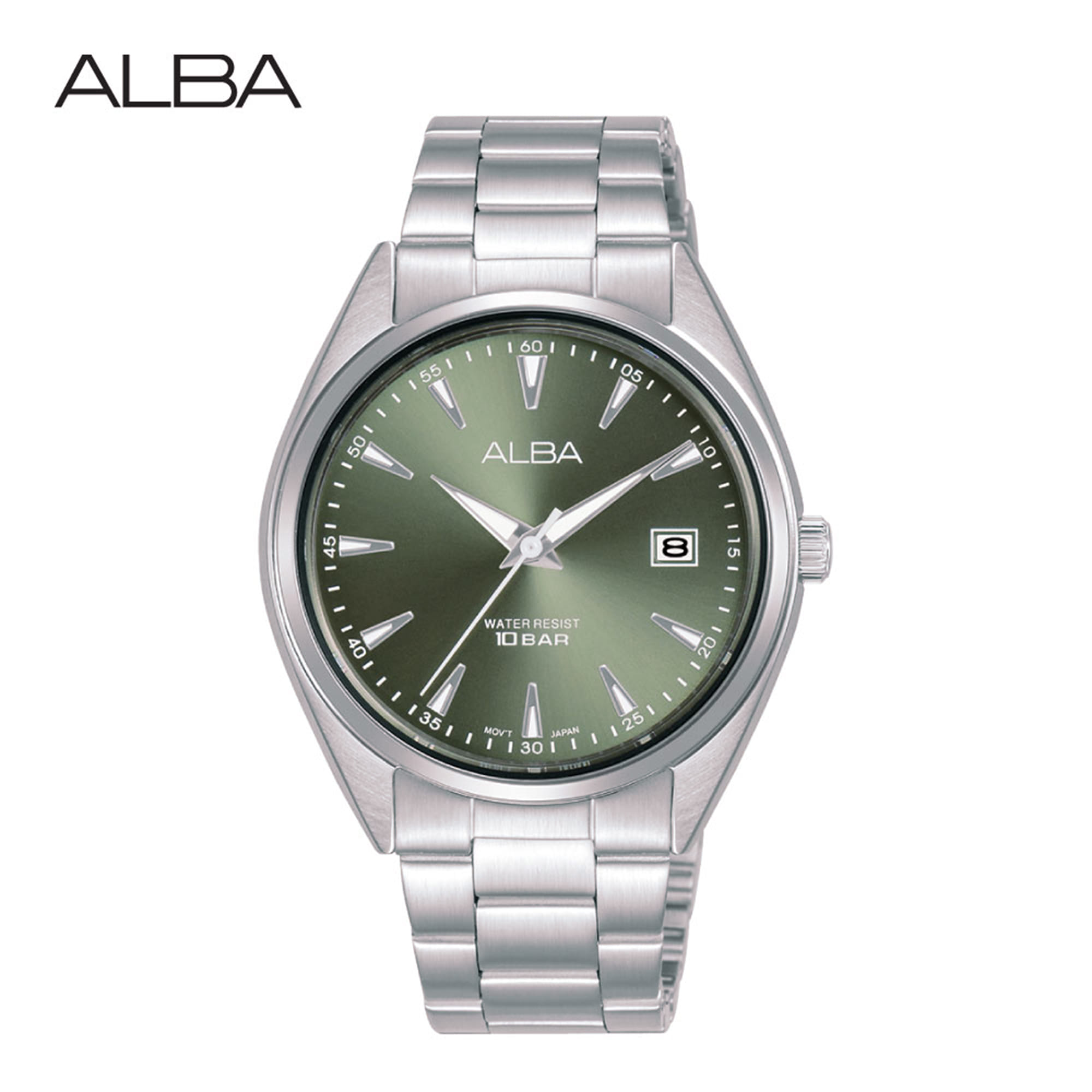 นาฬิกาข้อมือผู้หญิง ALBA รุ่น AG8Q09X ขนาด 36 มม. สีเขียว
