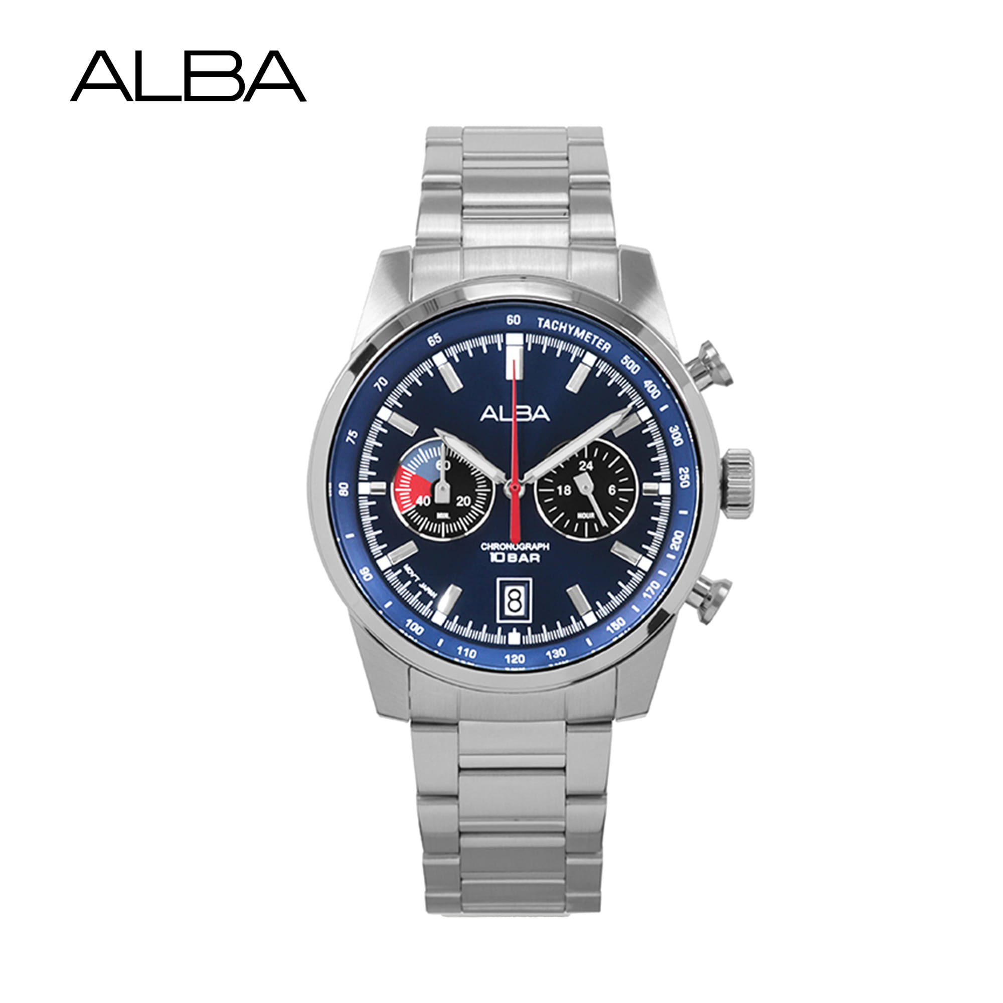 นาฬิกาข้อมือผู้ชาย ALBA รุ่น A4B005X ขนาด 44 มม. สีน้ำเงิน