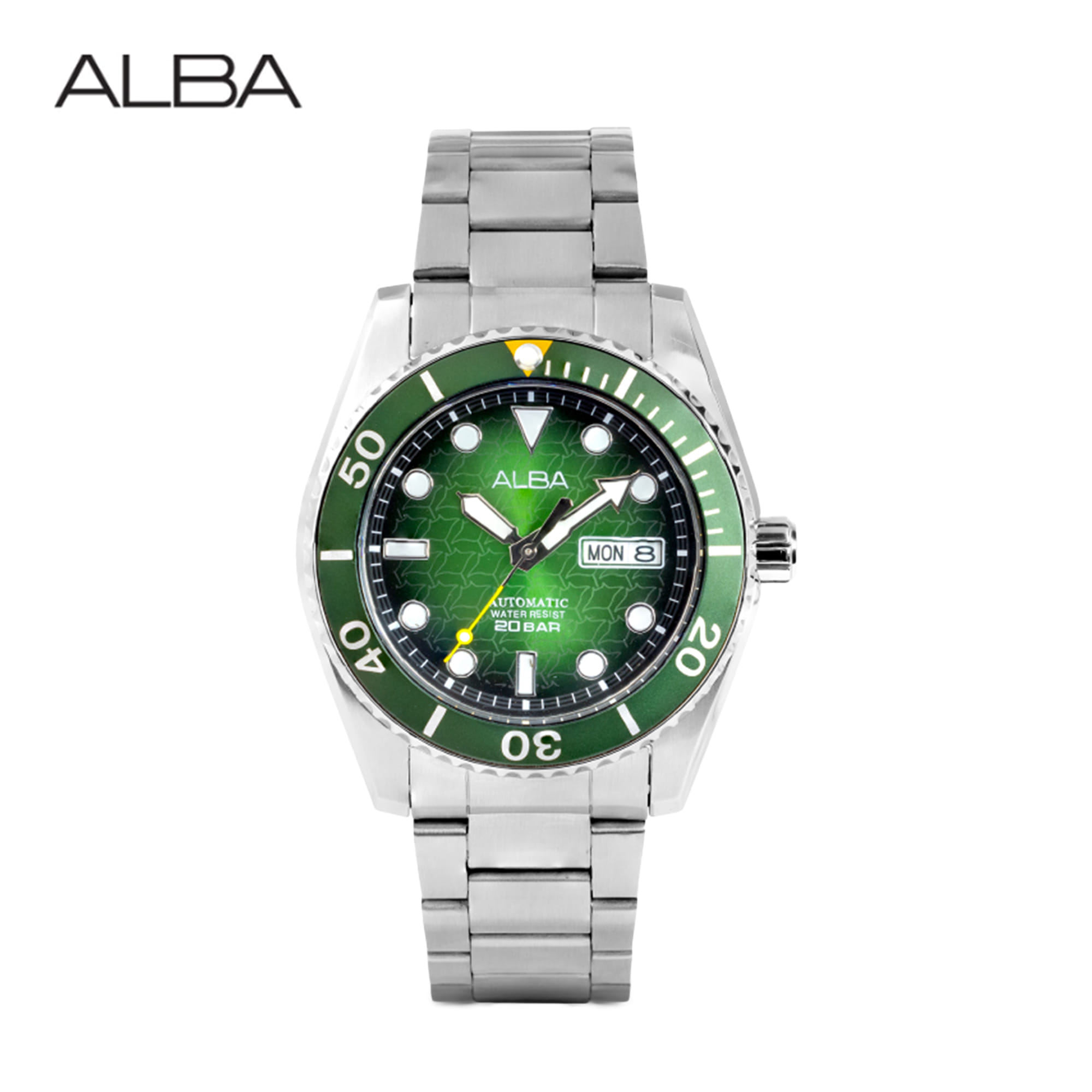 นาฬิกาข้อมือผู้ชาย ALBA AL4437X 43 มม. สี SILVER/GREEN/BLACK