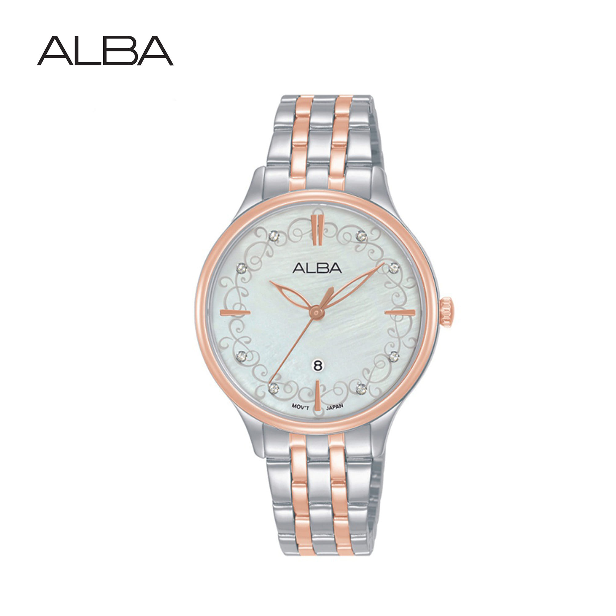นาฬิกาข้อมือผู้หญิง ALBA รุ่น AH7CR2X ขนาด 32 มม. สีขาว