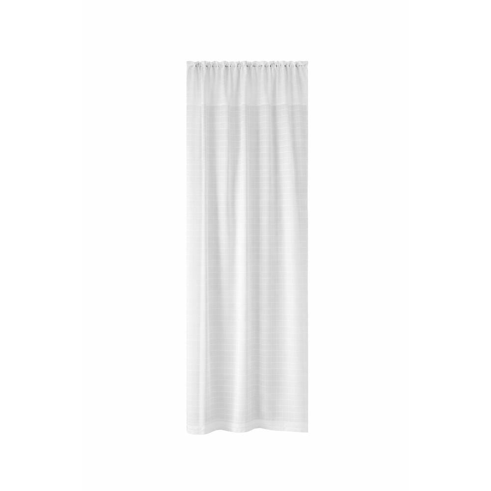 HOME LIVING STYLE SHEER CURTAIN HIDE TAP SCOTT 150X180CM WHITE