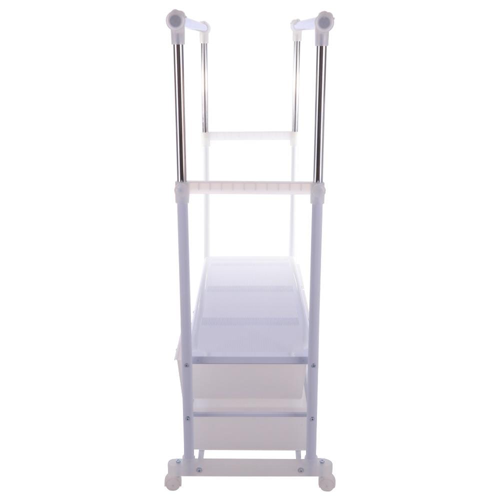 CLOTH RACK WITH 6 DRAWERS WITH WHEELS PLIM W150XD47XH165CM WHITE