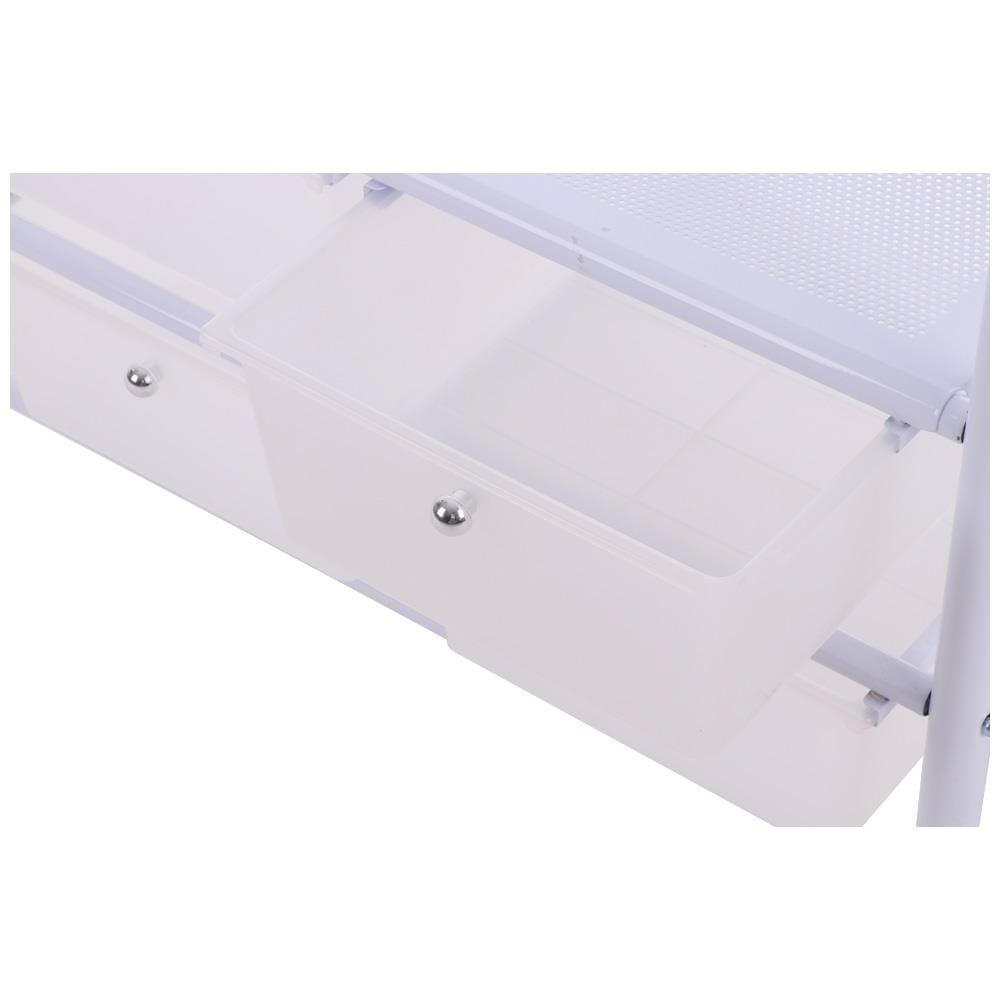 CLOTH RACK WITH 6 DRAWERS WITH WHEELS PLIM W150XD47XH165CM WHITE