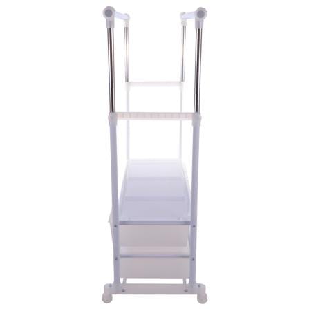 CLOTH RACK WITH 6 DRAWERS WITH WHEELS PLIM W150XD47XH165CM WHITE