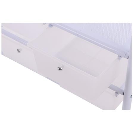 CLOTH RACK WITH 6 DRAWERS WITH WHEELS PLIM W150XD47XH165CM WHITE