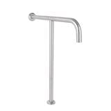 MOYA T-SHAPED WALL TO FLOOR GRAB BAR SN120 CHROME H68CW7XD60 CM