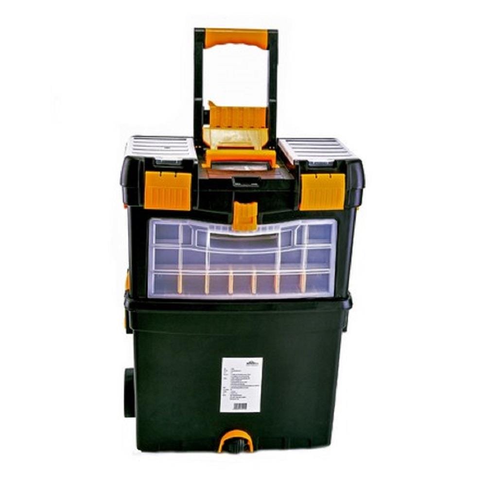 HOMEPRO HUALEI TOOL BOX PLASTIC TRANSFORMATION HL3042 W44XD22XH62 CM BLACK-YELLOW