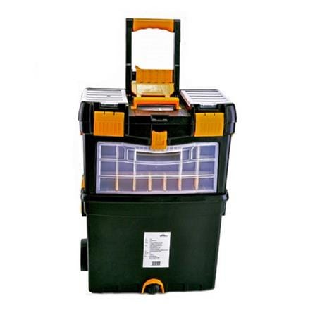 HOMEPRO HUALEI TOOL BOX PLASTIC TRANSFORMATION HL3042 W44XD22XH62 CM BLACK-YELLOW