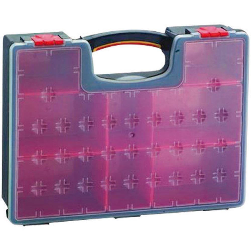 HOMEPRO HUALEI TOOL BOX DIY PLATIC HL3086 16 W42XD10XH33.5 CM RED/BLACK