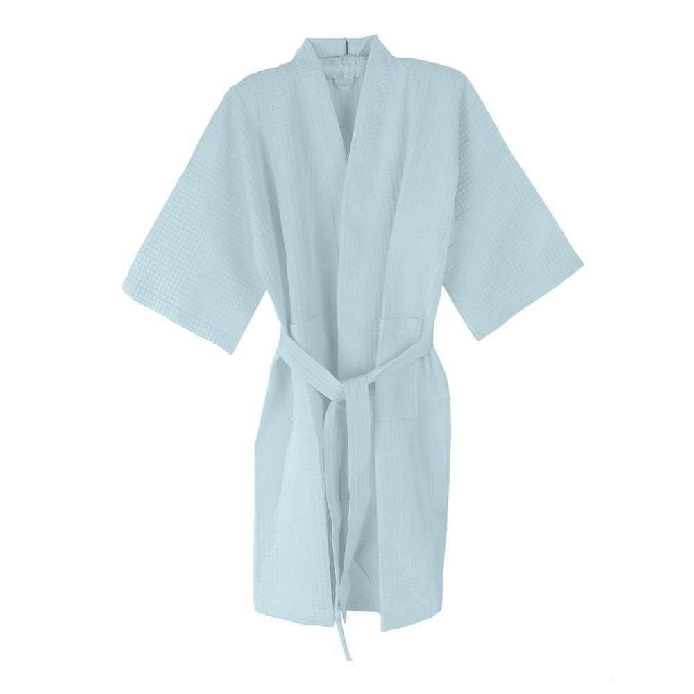 BATHROBE HOME LIVING STYLE WAFFLE BLUE