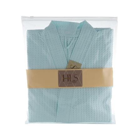 BATHROBE HOME LIVING STYLE WAFFLE BLUE