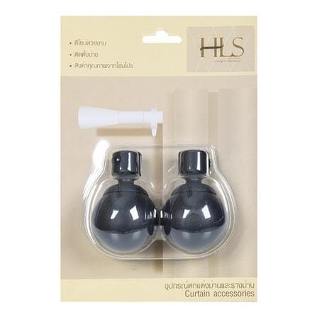 HLS FINIALS BALL 19MM BLACK