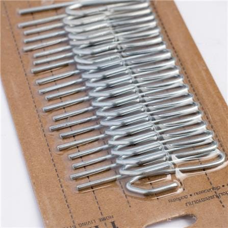 PLEAT CURTAIN HOOK HOME LIVING STYLE SILVER 20PCS