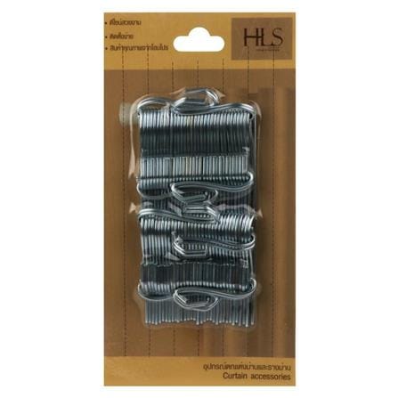 PLEAT CURTAIN HOOK HOME LIVING STYLE SILVER 80PCS