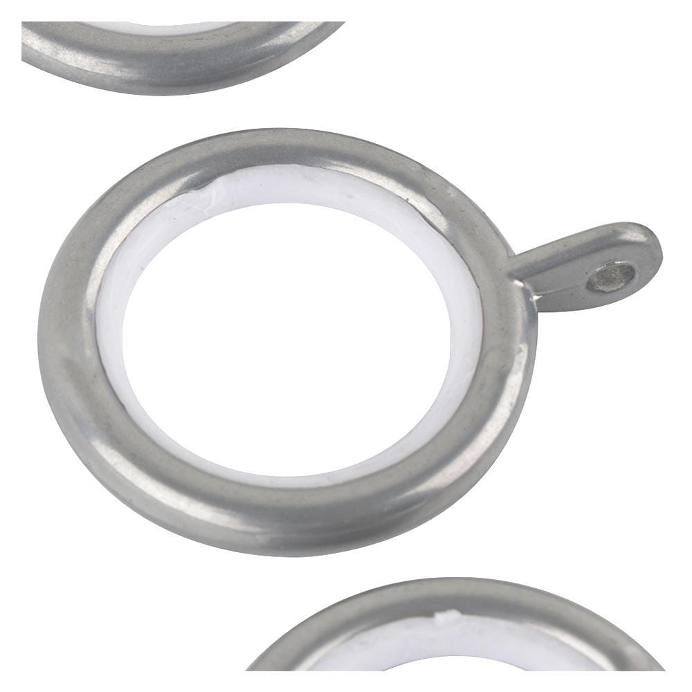 STEEL CURTAIN RINGS HOME LIVING STYLE 30MM SILVER 10PCS