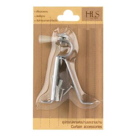WALL BRACKET HOME LIVING STYLE STEEL 1-LAYER 19MM SILVER