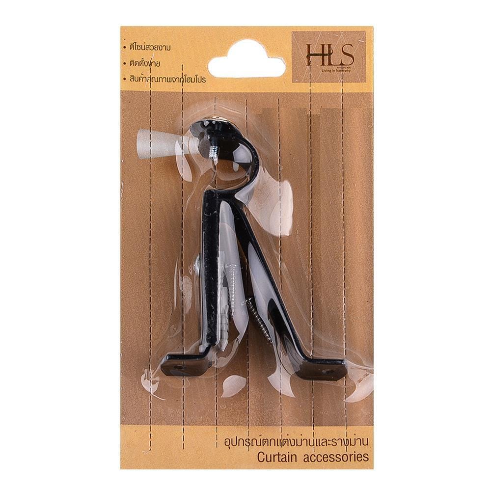 WALL BRACKET HOME LIVING STYLE STEEL 1-LAYER 19MM BLACK
