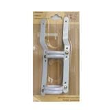 SLIDE RING STEEL PAIR 33MM WHITE HLS