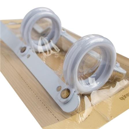 SLIDE RING STEEL PAIR 33MM WHITE HLS