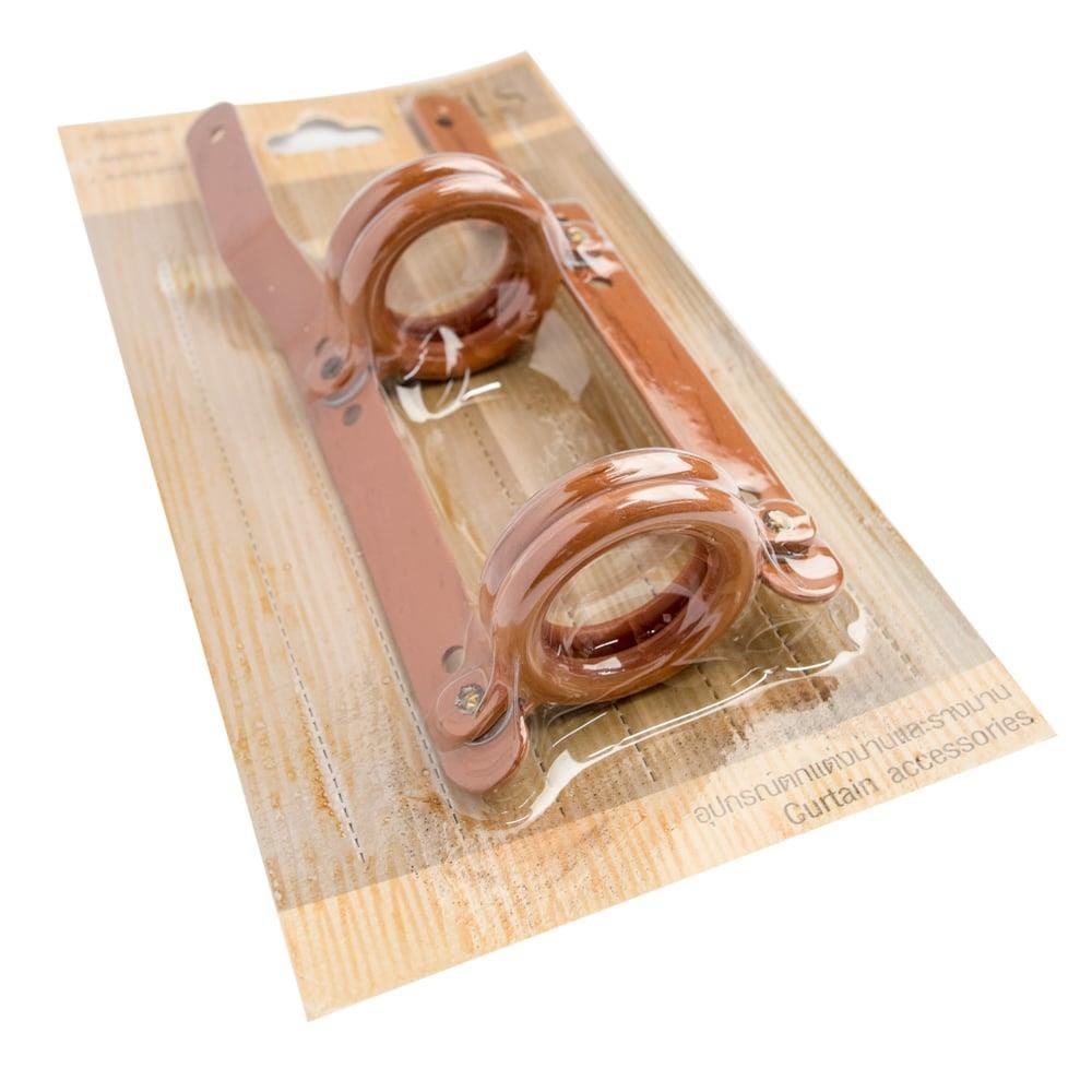 SLIDE RING STEEL PAIR 33MM BROWN HLS