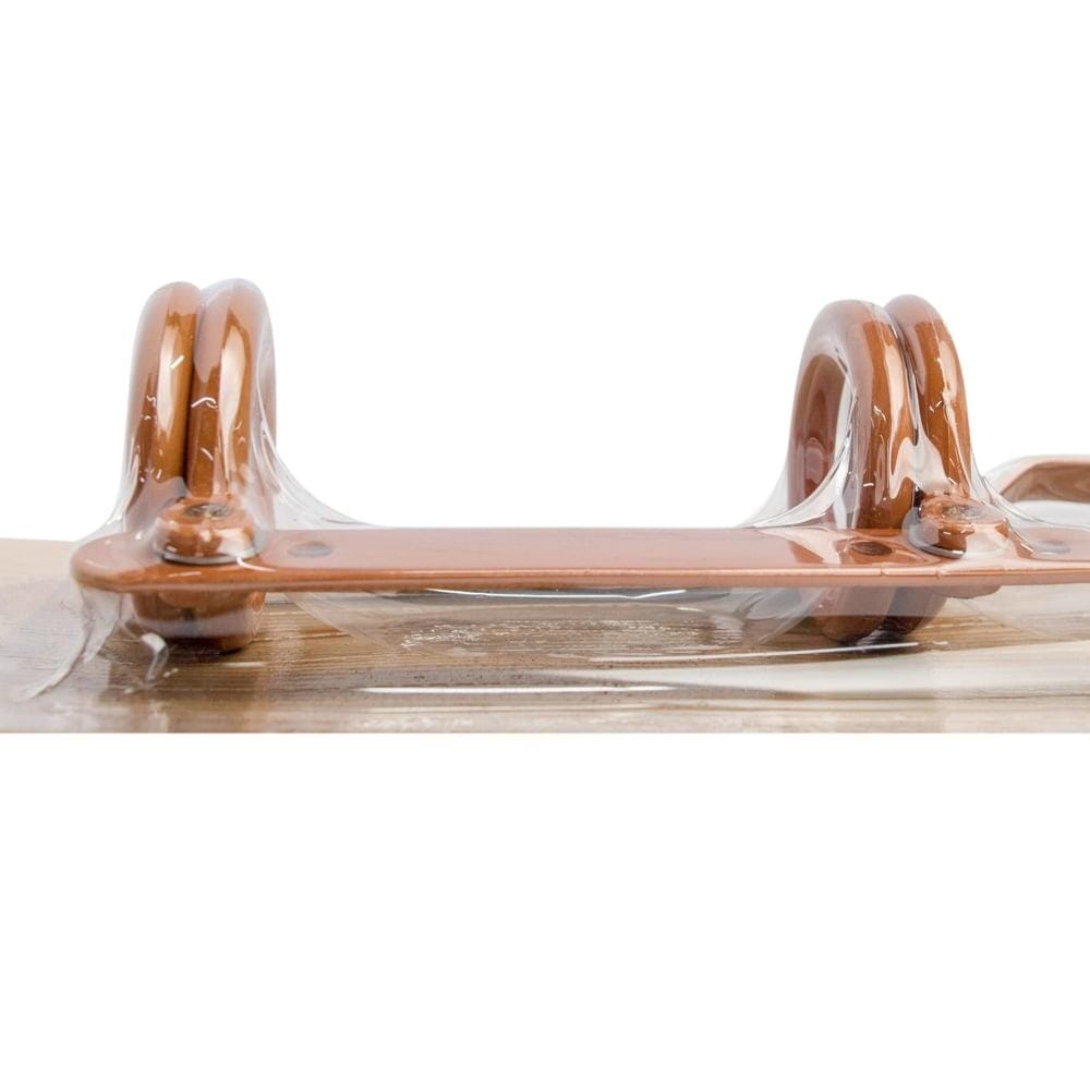 SLIDE RING STEEL PAIR 33MM BROWN HLS