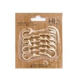 HOLDBACK HOOKS HOME LIVING STYLE GOLD 10PCS