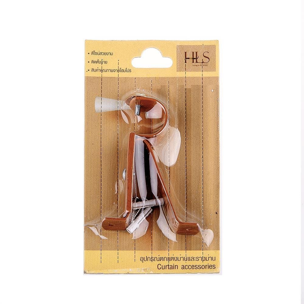 WALL BRACKET HOME LIVING STYLE STEEL 1-LAYER 25MM BROWN