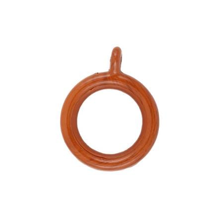 CURTAIN RINGS HOME LIVING STYLE 33MM BROWN 10PCS