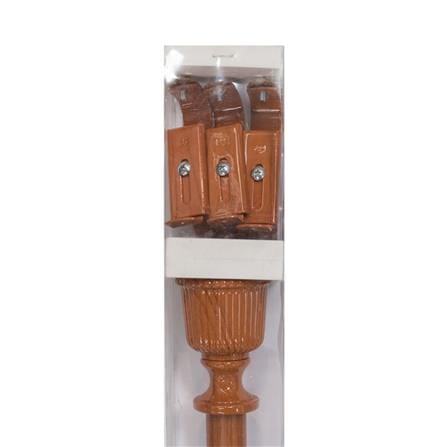 ROD ALUMINIUM OVAL 1 LAYER 2.5M BROWN HOME LIVING STYLE
