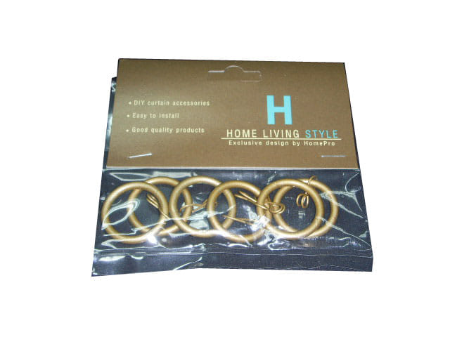 CURTAIN RINGS HOME LIVING STYLE DR004 30MM GOLDEN