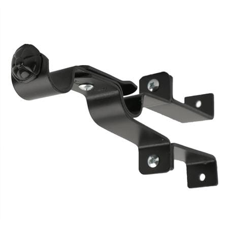 WALL BRACKET HOME LIVING STYLE STEEL 2-LAYER 19MM BLACK